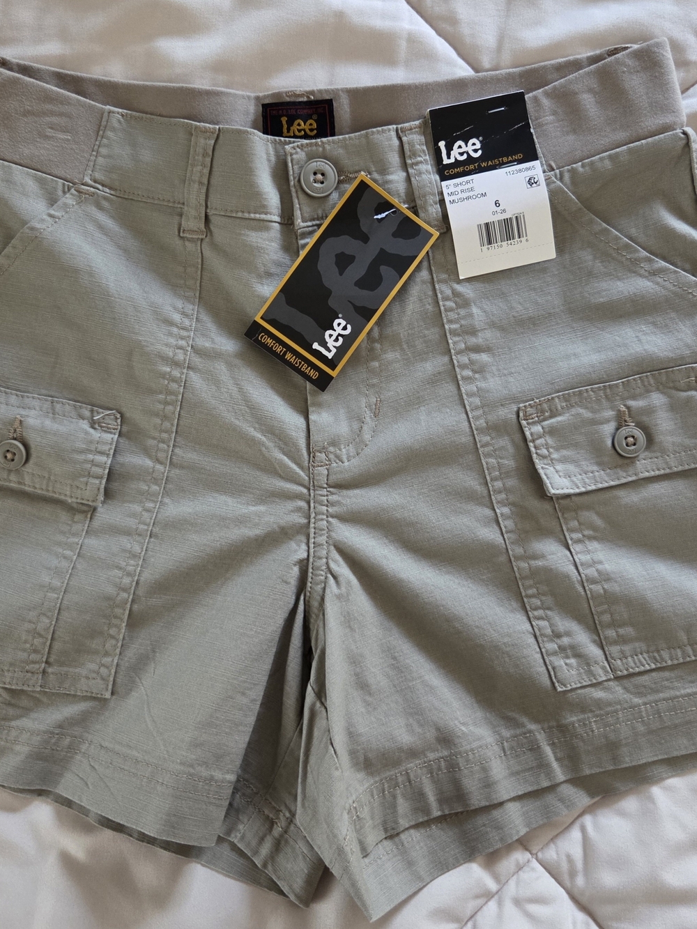 Lee Women's Cargo Shorts — Mushroom